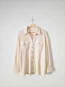 Aerie Oversized Waffle Shirt Jacket (S)