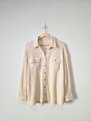 Aerie Oversized Waffle Shirt Jacket (S)