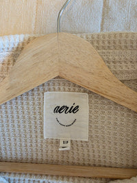 Aerie Oversized Waffle Shirt Jacket (S)