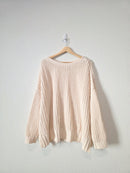 Chunky Chenille Knit Sweater (M)