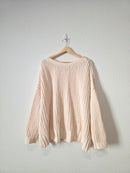 Chunky Chenille Knit Sweater (M)
