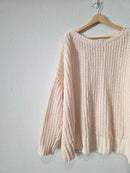 Chunky Chenille Knit Sweater (M)