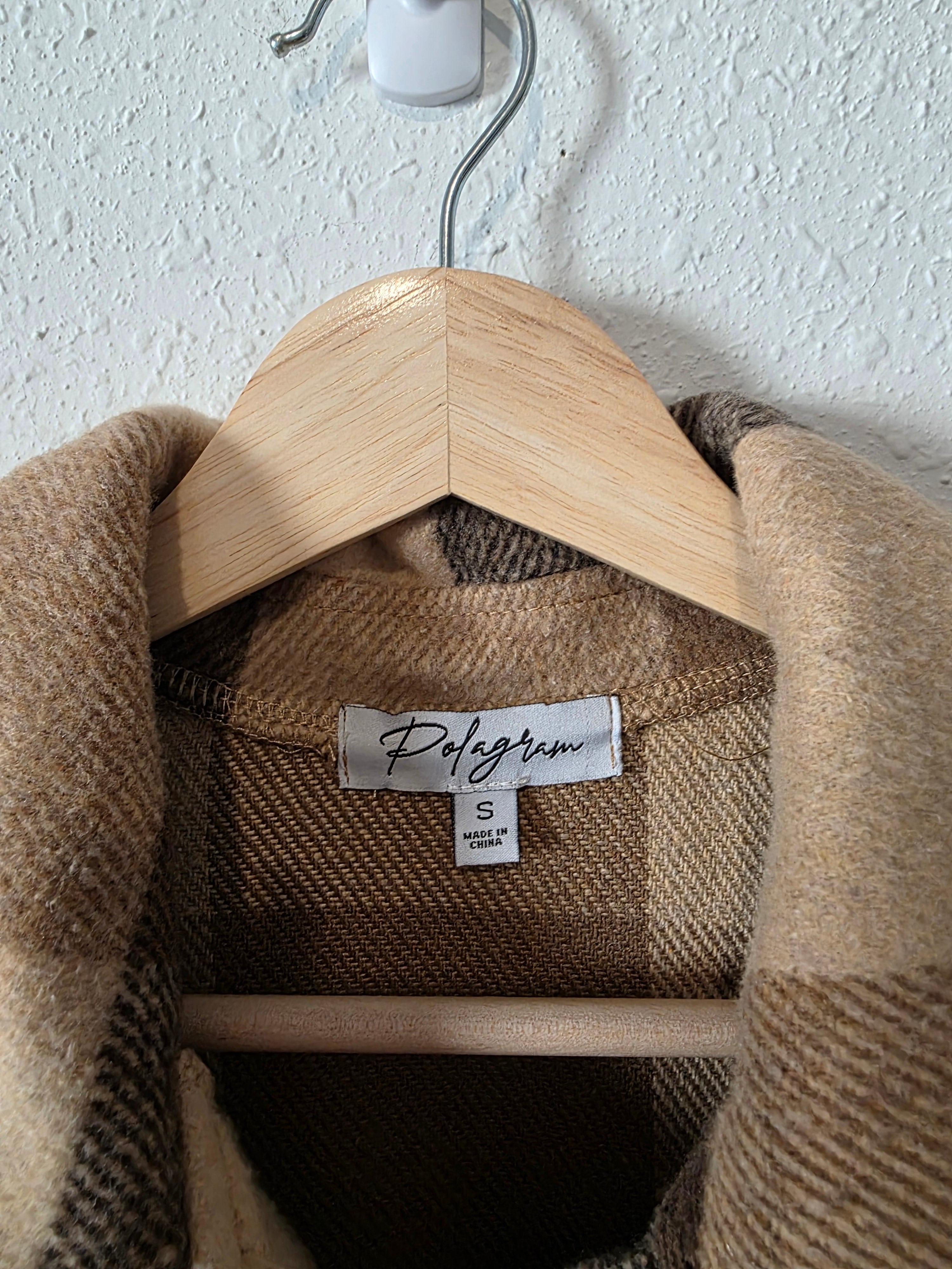 Polagram Checkered Shirt Jacket (S)