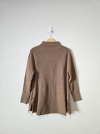 Dress Forum Ribbed Mockneck Sweater (S)