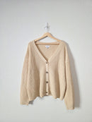 Neutral Waffle Knit Sweater (M/L)