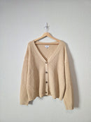 Neutral Waffle Knit Sweater (M/L)