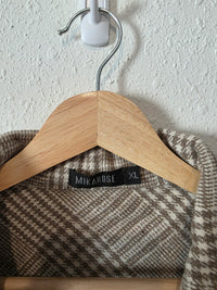 Mikarose Neutral Button Up Shirt Jacket (XL)