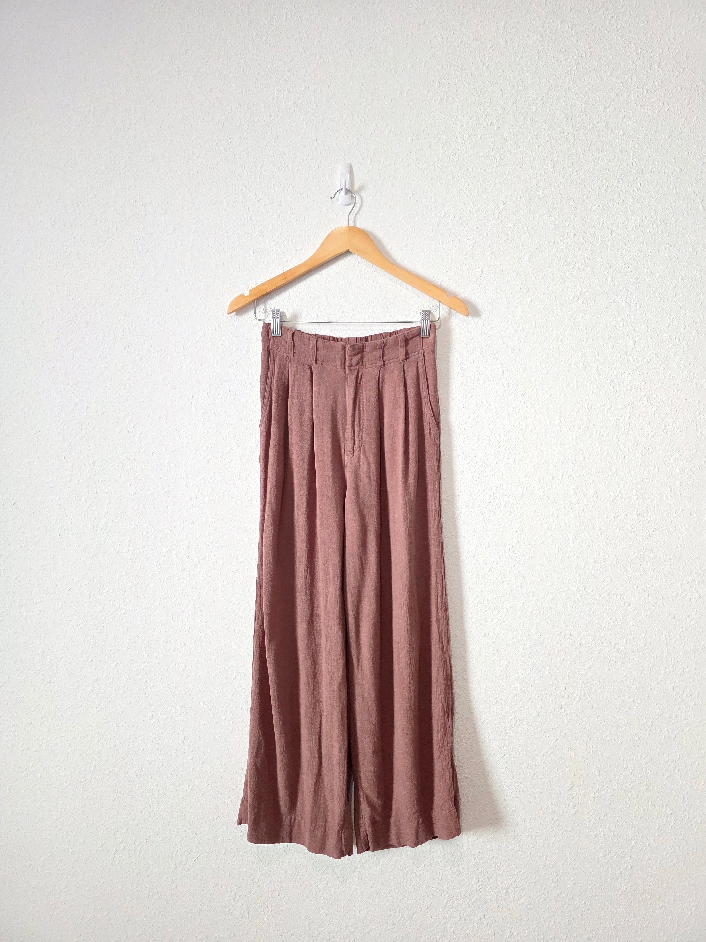 Z Supply Wide Leg Linen Blend Pants (XS)