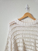 Free People Oversized Crochet Sweater (S)