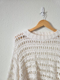 Free People Oversized Crochet Sweater (S)