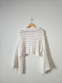 Free People Oversized Crochet Sweater (S)