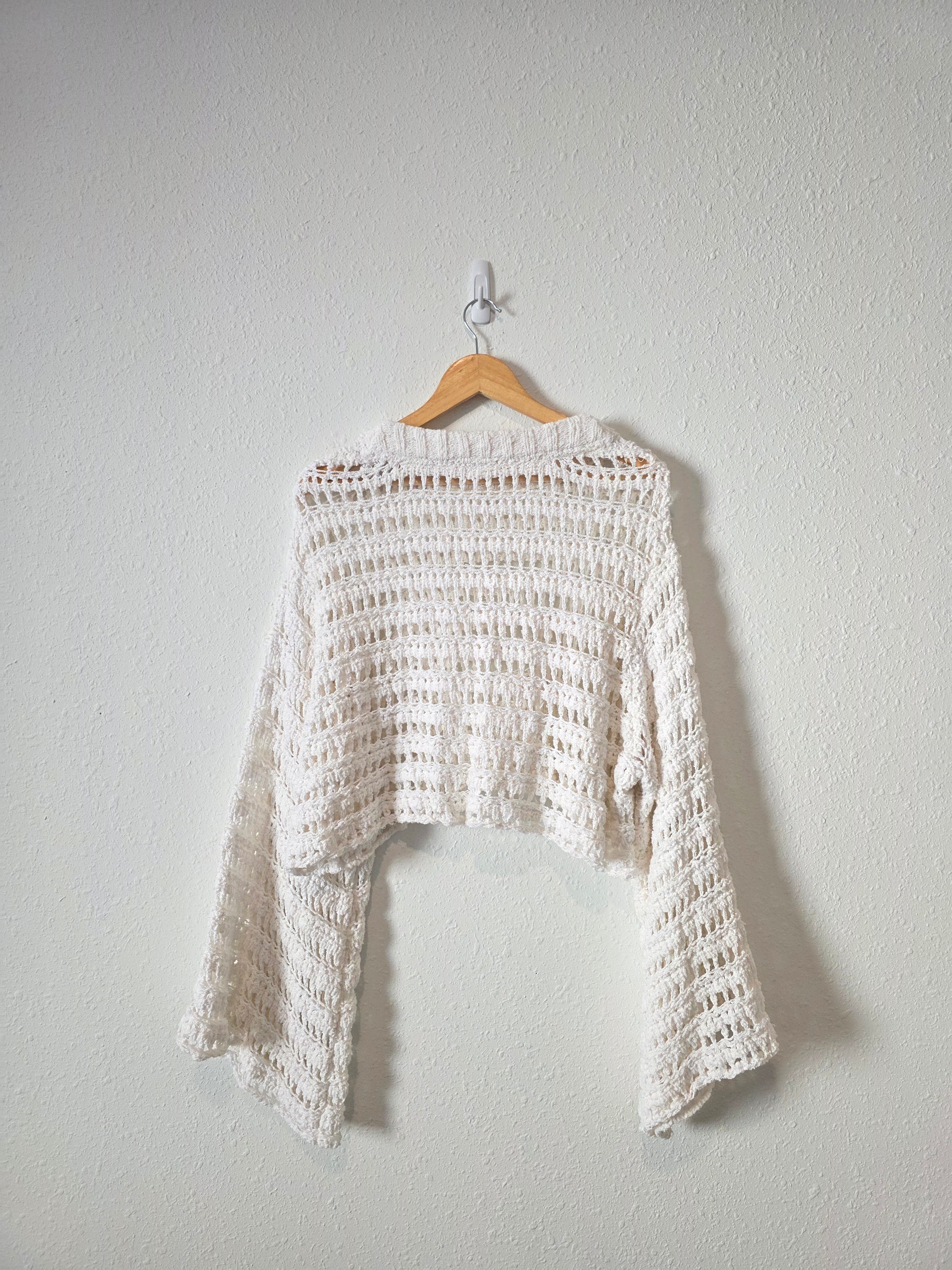 Free People Oversized Crochet Sweater (S)