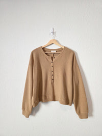 Loft Oversized Henley Top (M)