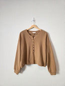 Loft Oversized Henley Top (M)