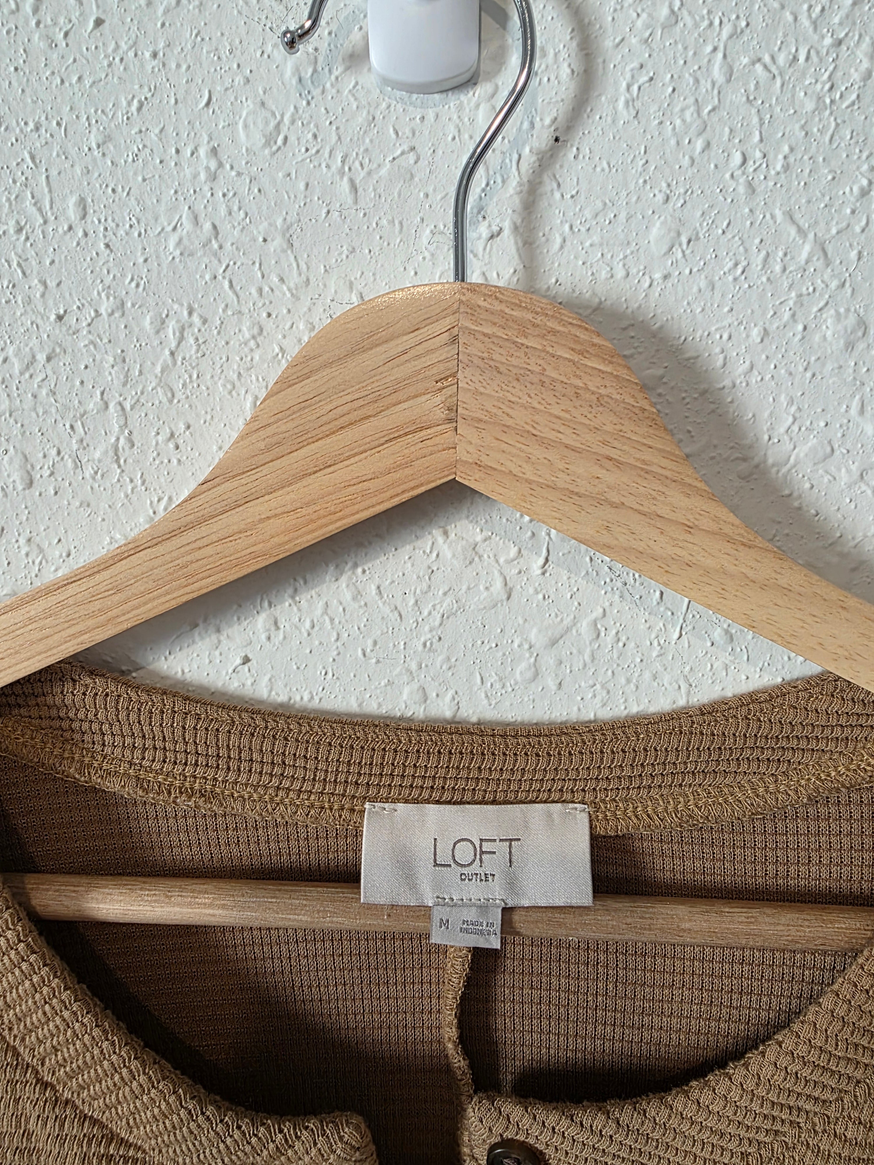 Loft Oversized Henley Top (M)