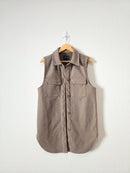 Love Tree Long Button Up Vest (M)