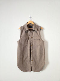 Love Tree Long Button Up Vest (M)