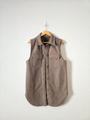 Love Tree Long Button Up Vest (M)