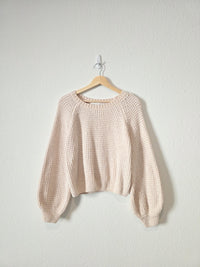 Altar'd State Cream Cozy Sweater (L)