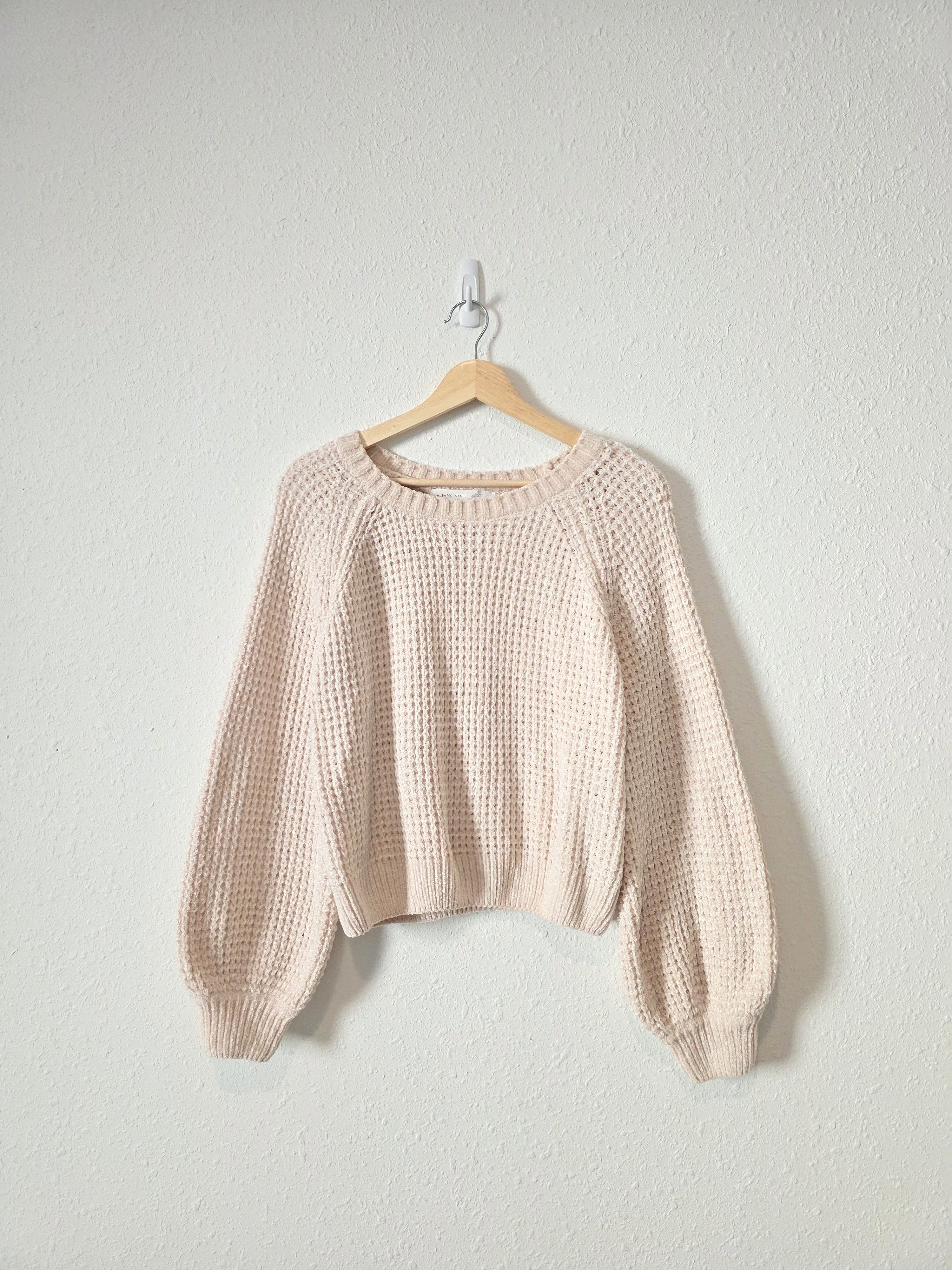 Altar'd State Cream Cozy Sweater (L)