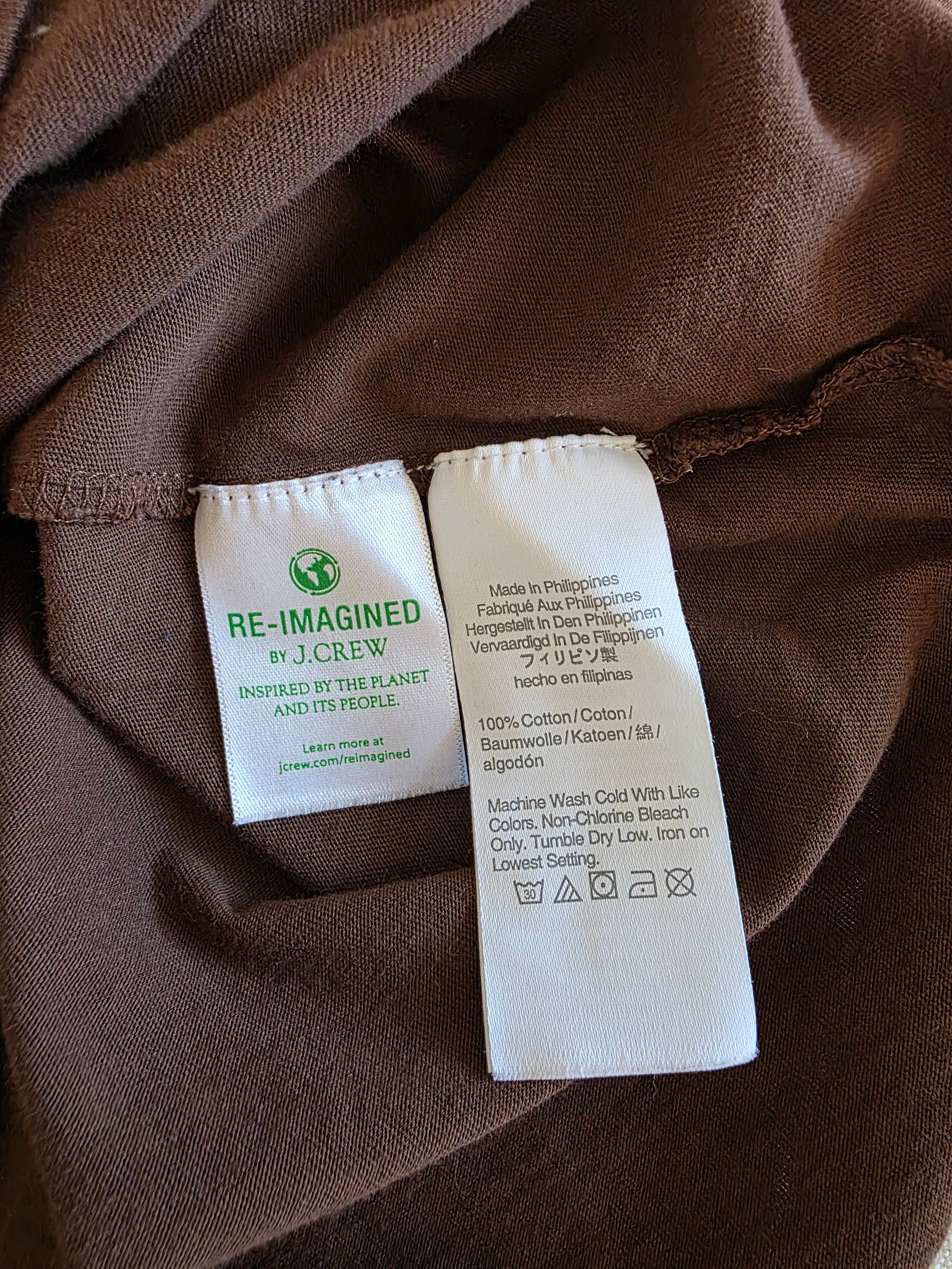 J.Crew Brown Cotton Turtleneck Top (S)
