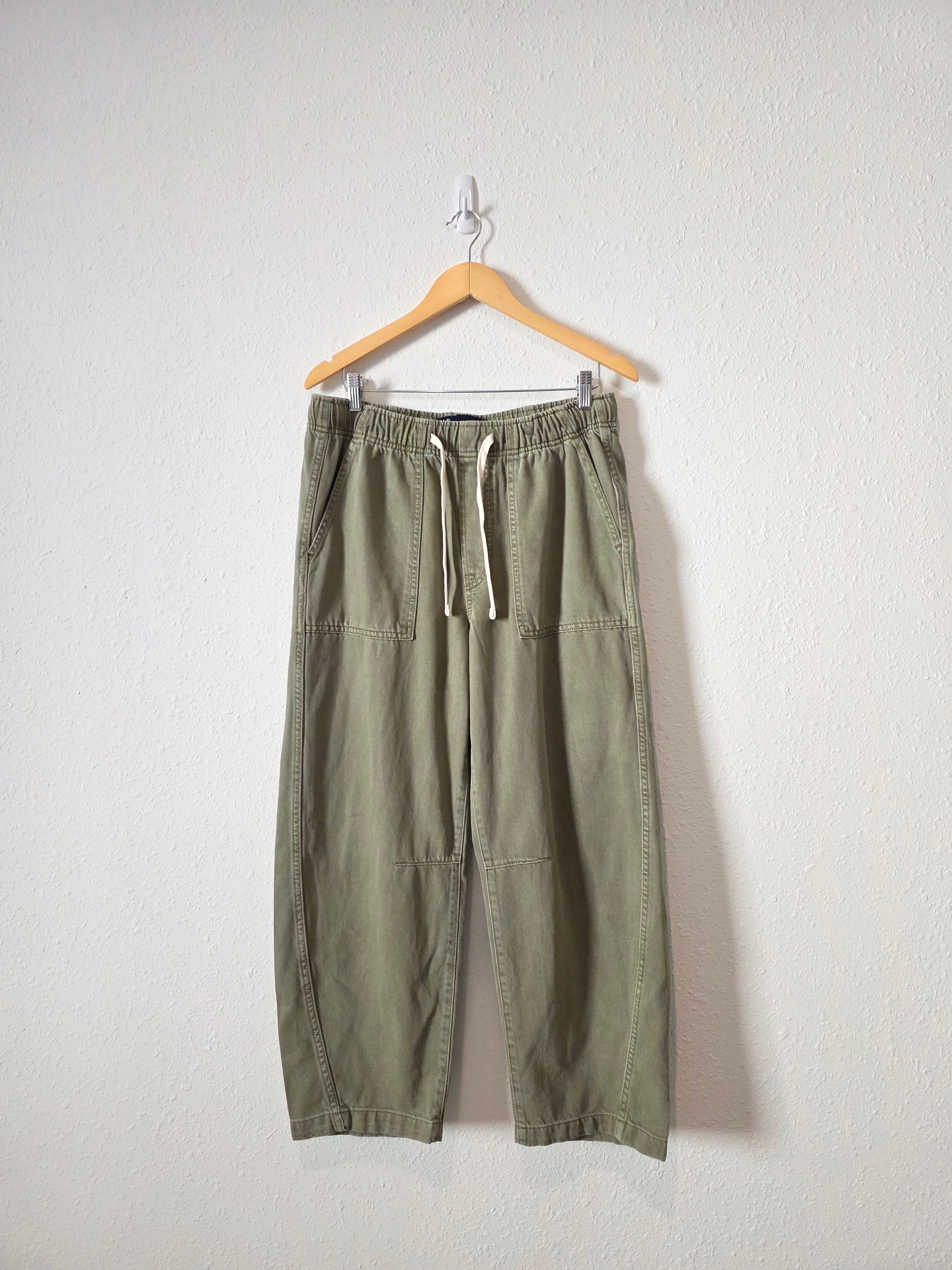 Gap Olive Easy Barrel Jeans (M)