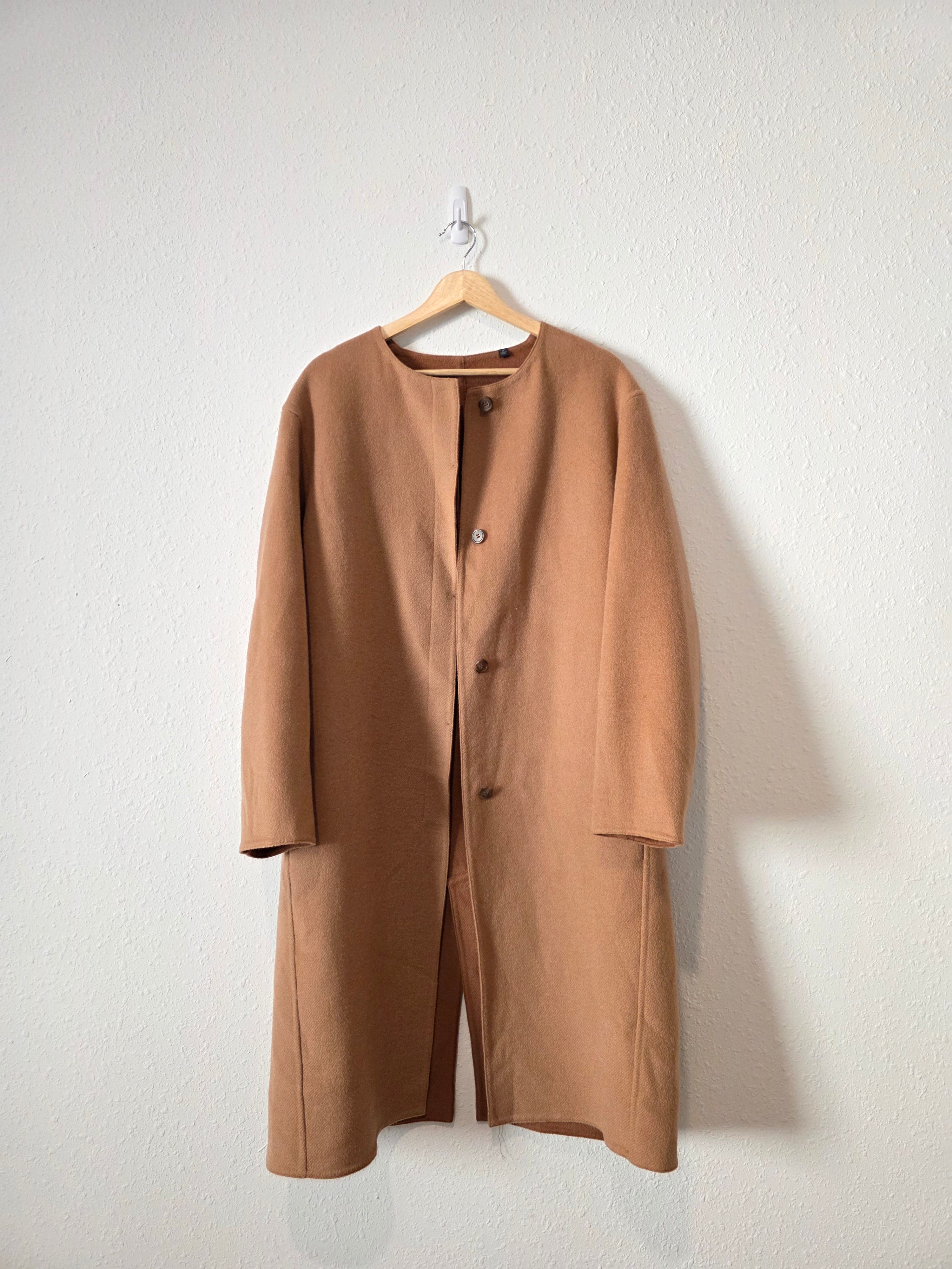 Uniqlo Long Wool Blend Coat (M)