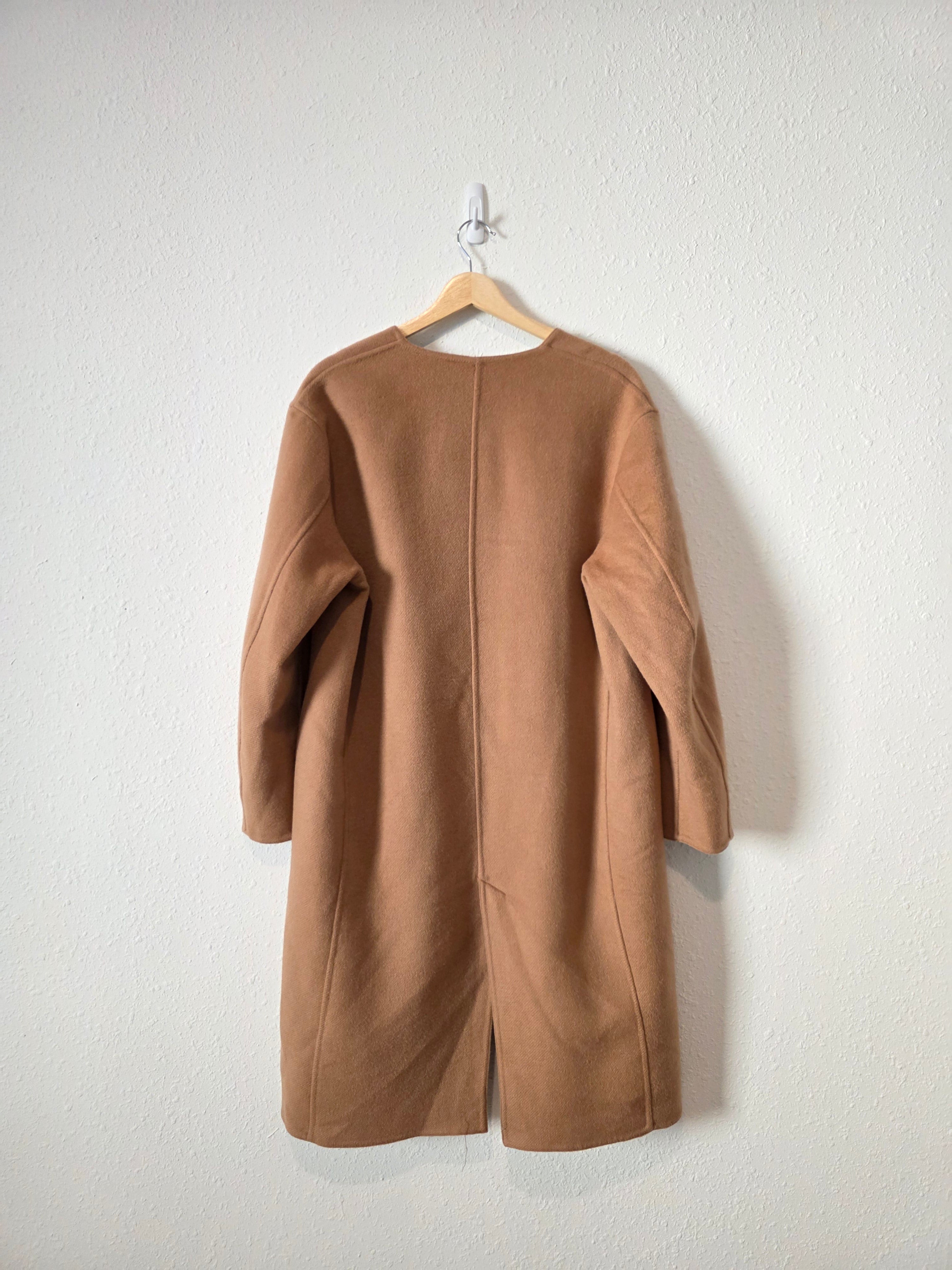 Uniqlo Long Wool Blend Coat (M)