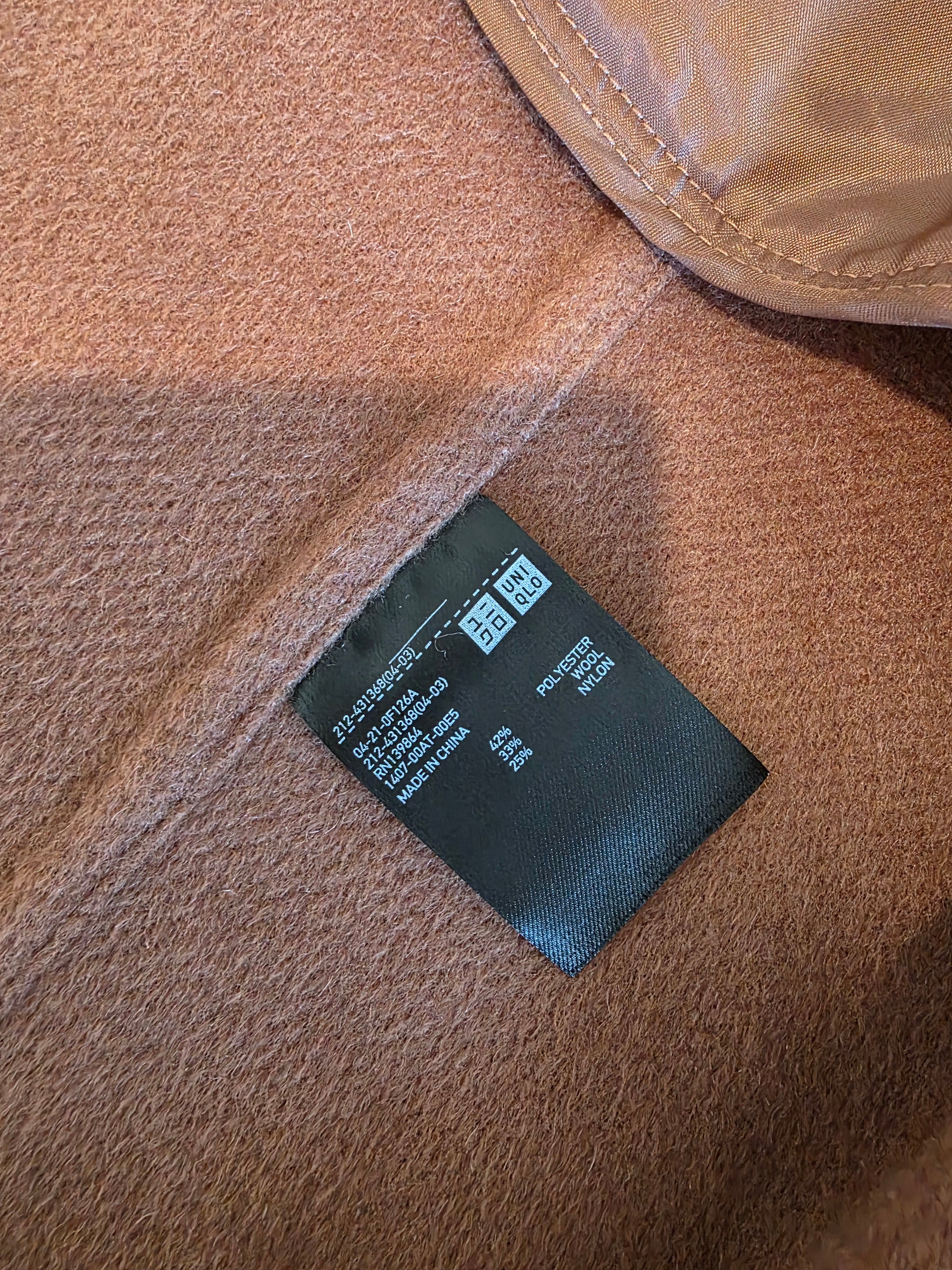 Uniqlo Long Wool Blend Coat (M)