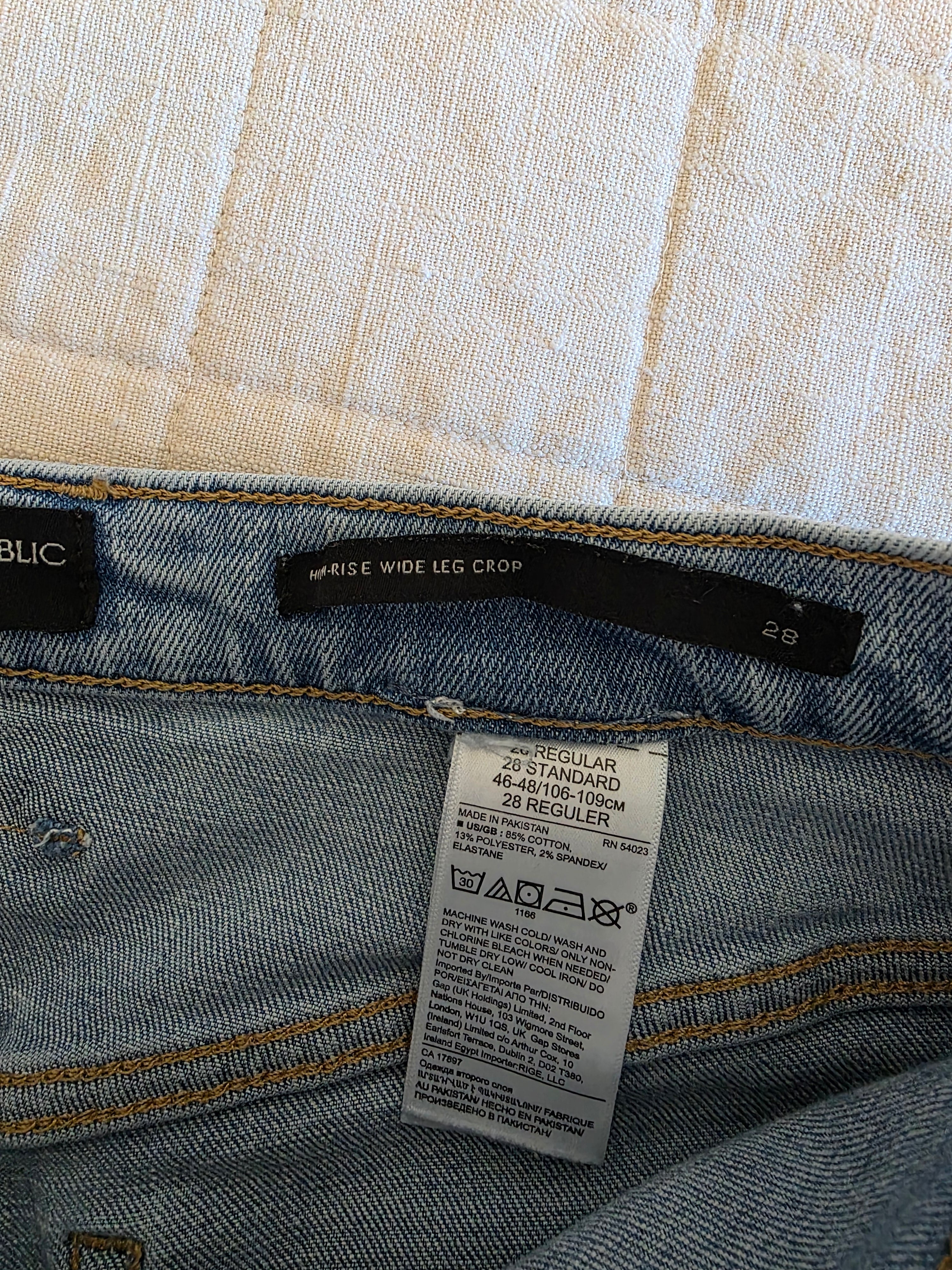 Banana Republic Wide Leg Jeans (28)