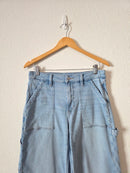 Light Wash Baggy Wide Leg Jeans (6 short)