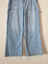 Light Wash Baggy Wide Leg Jeans (6 short)