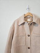 Oversized Button Up Shirt Jacket (S)