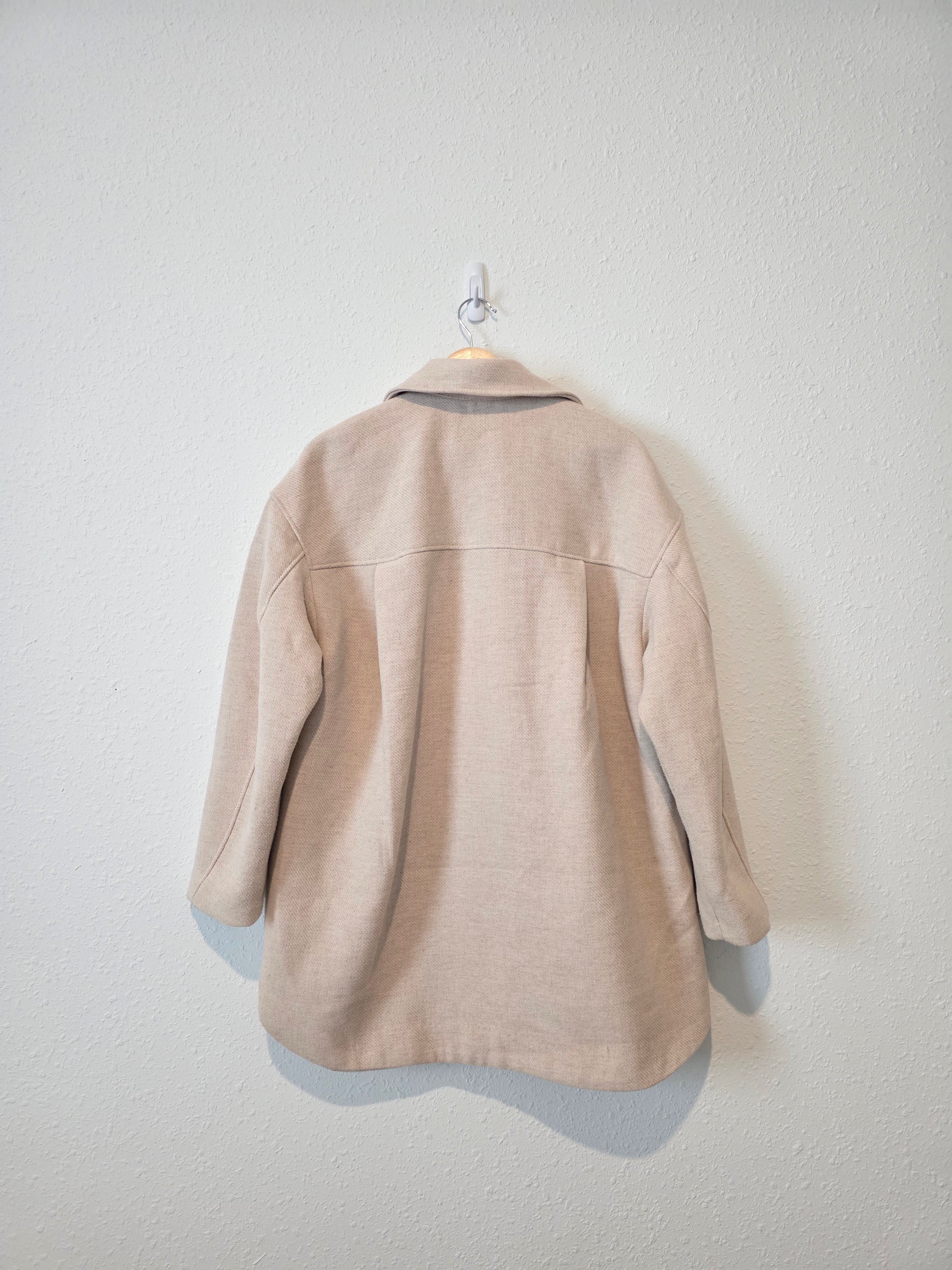 Oversized Button Up Shirt Jacket (S)