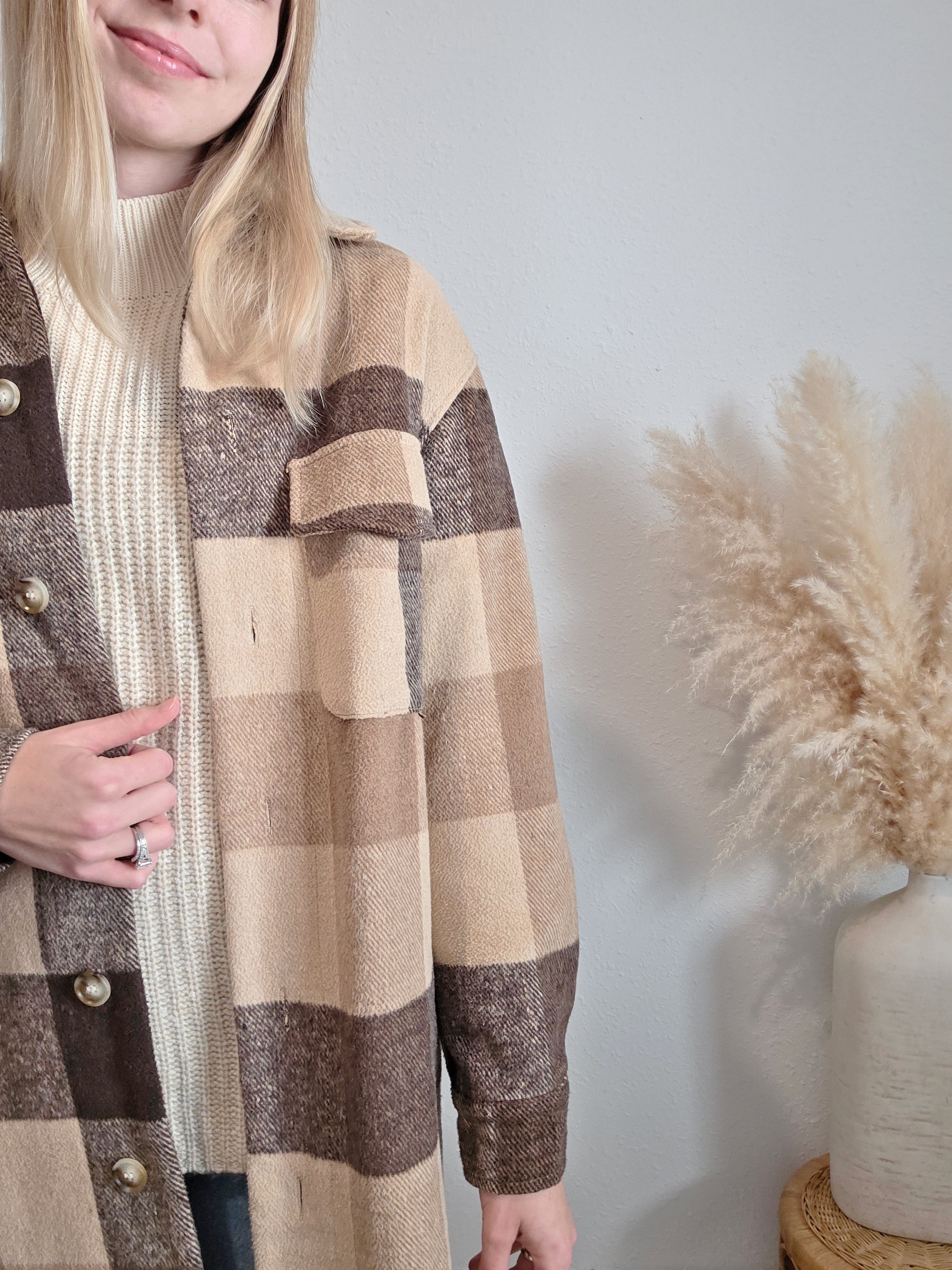 Polagram Checkered Shirt Jacket (S)