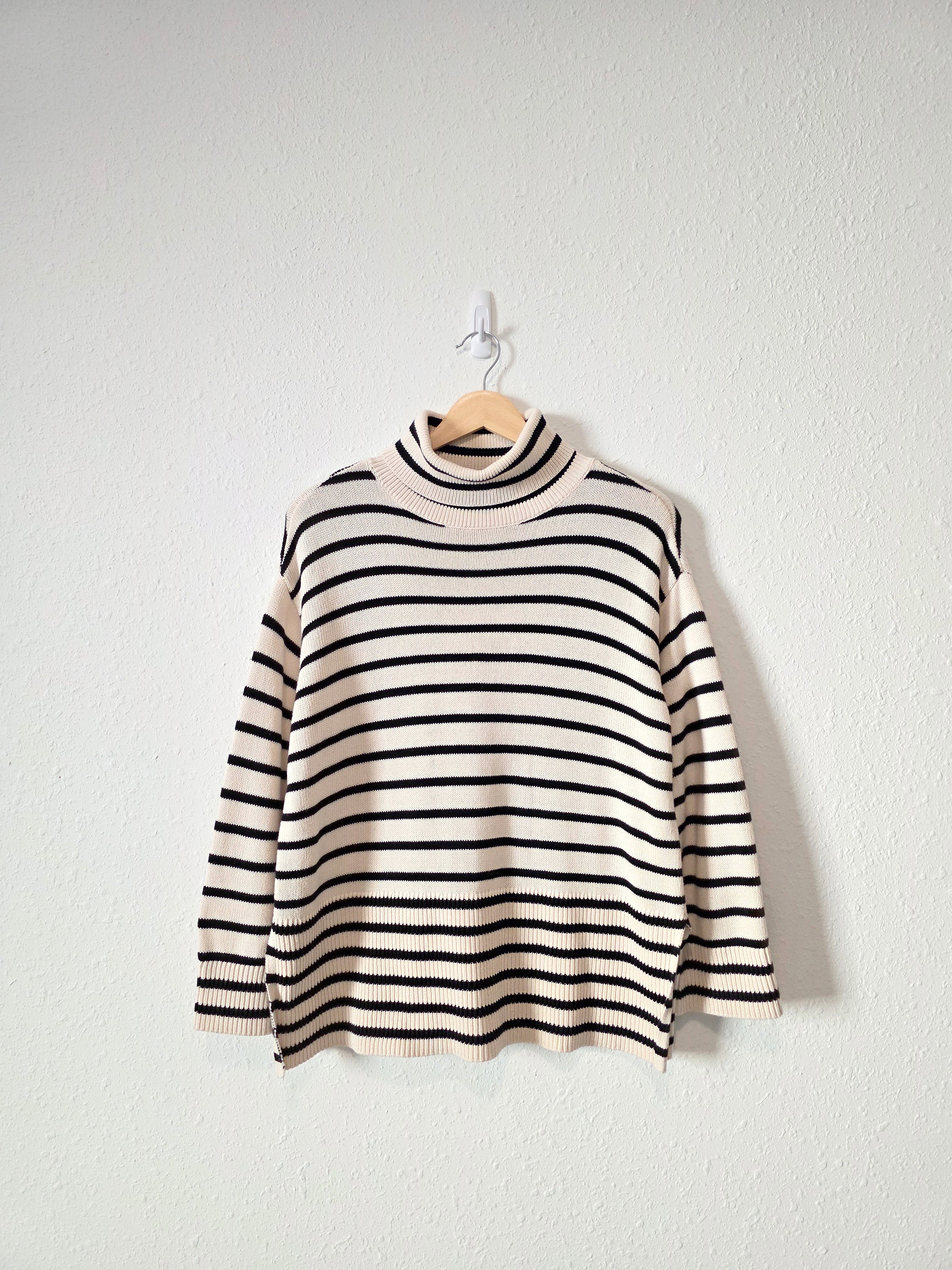 Loft Striped Turtleneck Sweater (XS)