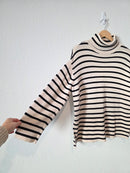 Loft Striped Turtleneck Sweater (XS)