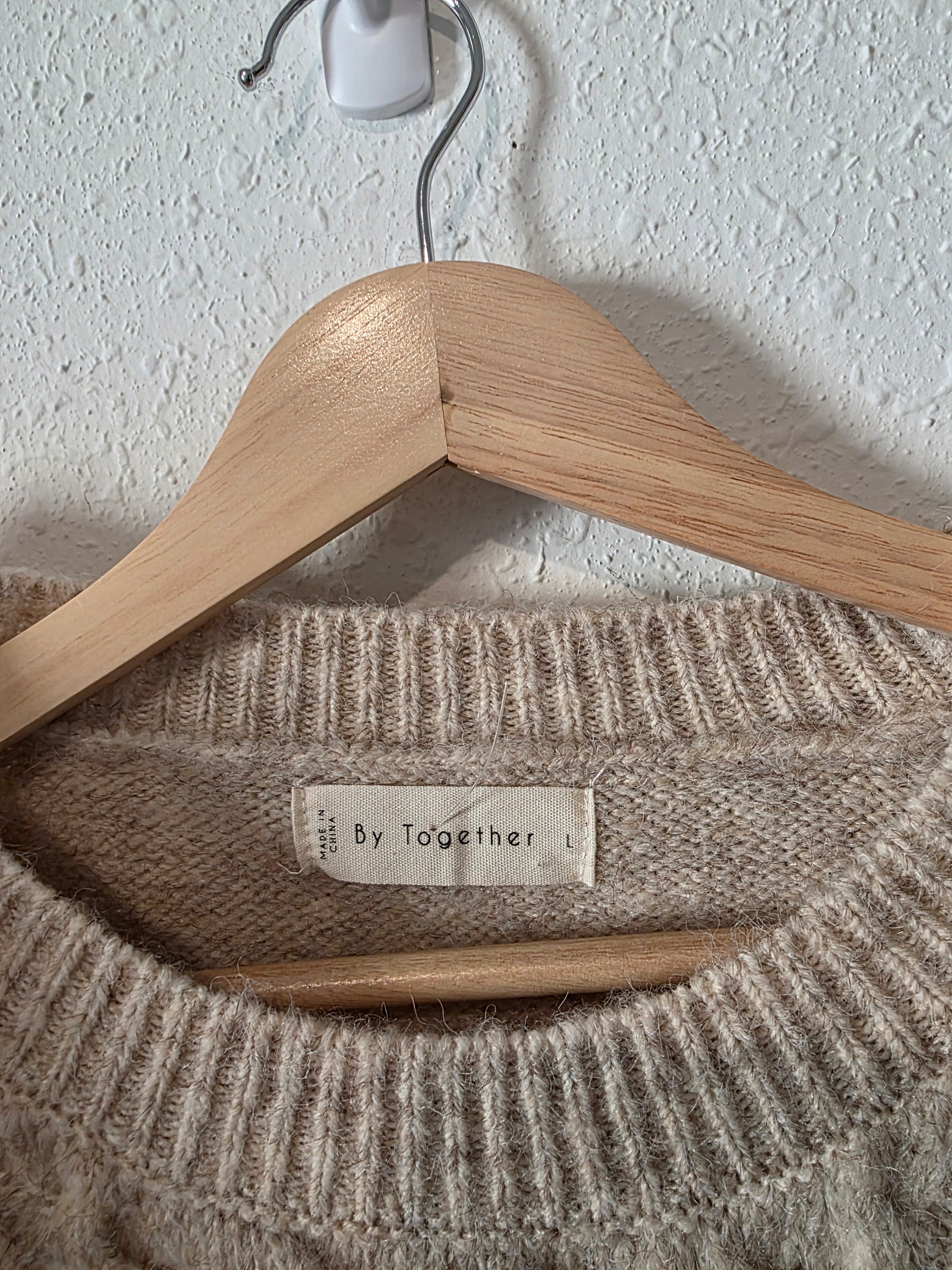 By Together Cable Knit Sweater (L)