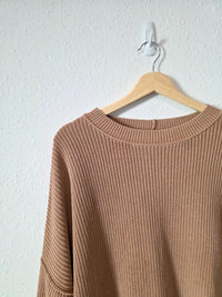Aerie Brown Cotton Ribbed Sweater (M)