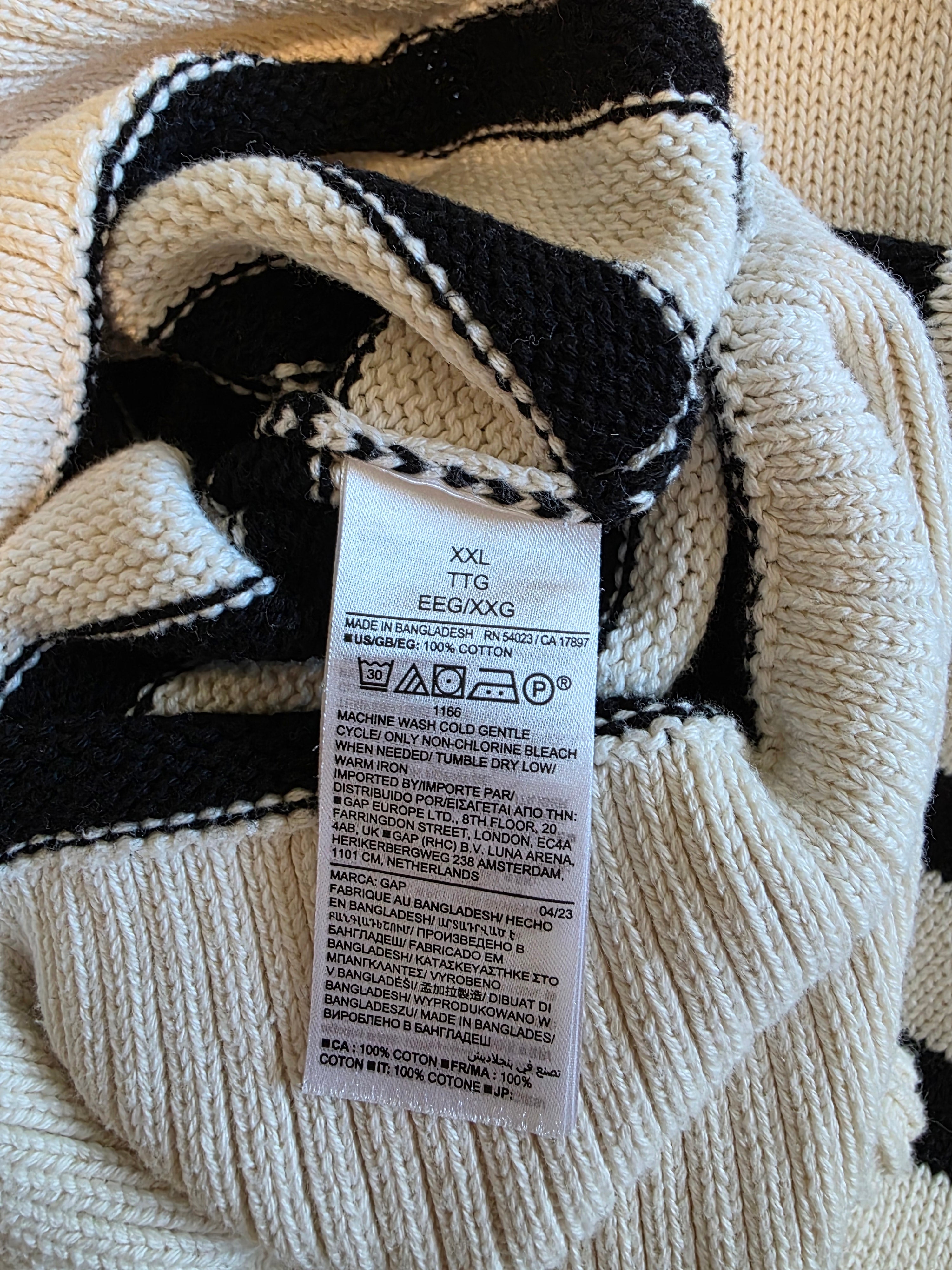 Gap Striped Cotton Sweater (XXL)