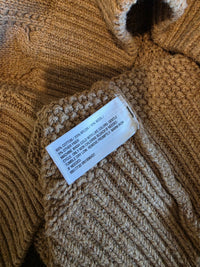 Brown Cable Knit Sweater (XS)