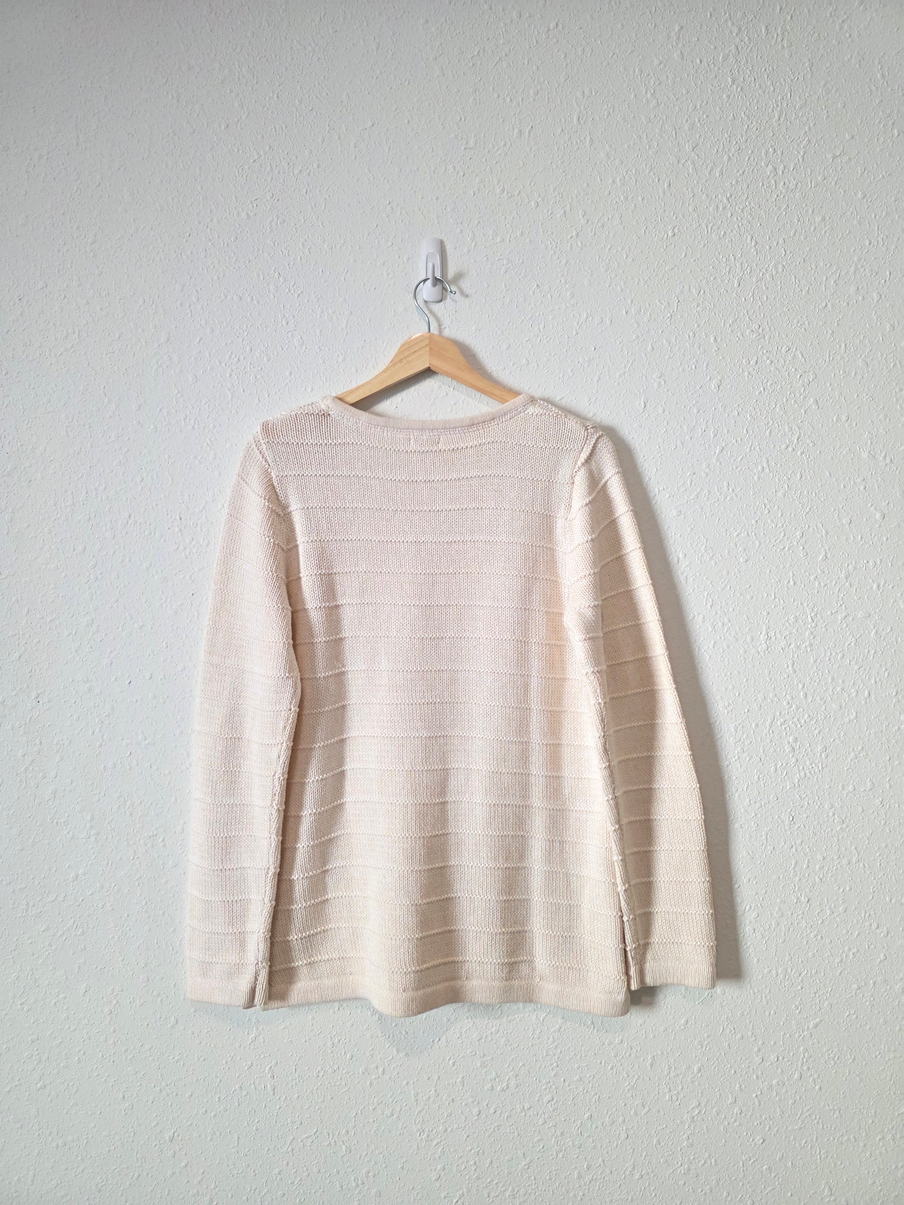 LL Bean Cotton Crewneck Sweater (L)