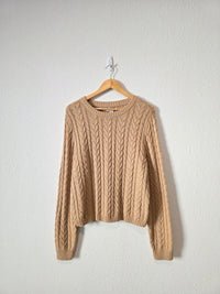 Cable Knit Crewneck Sweater (XL)