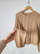 Cable Knit Crewneck Sweater (XL)