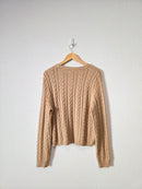Cable Knit Crewneck Sweater (XL)