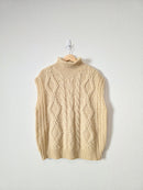 In Loom Chunky Cable Knit Sweater Vest (M/L)