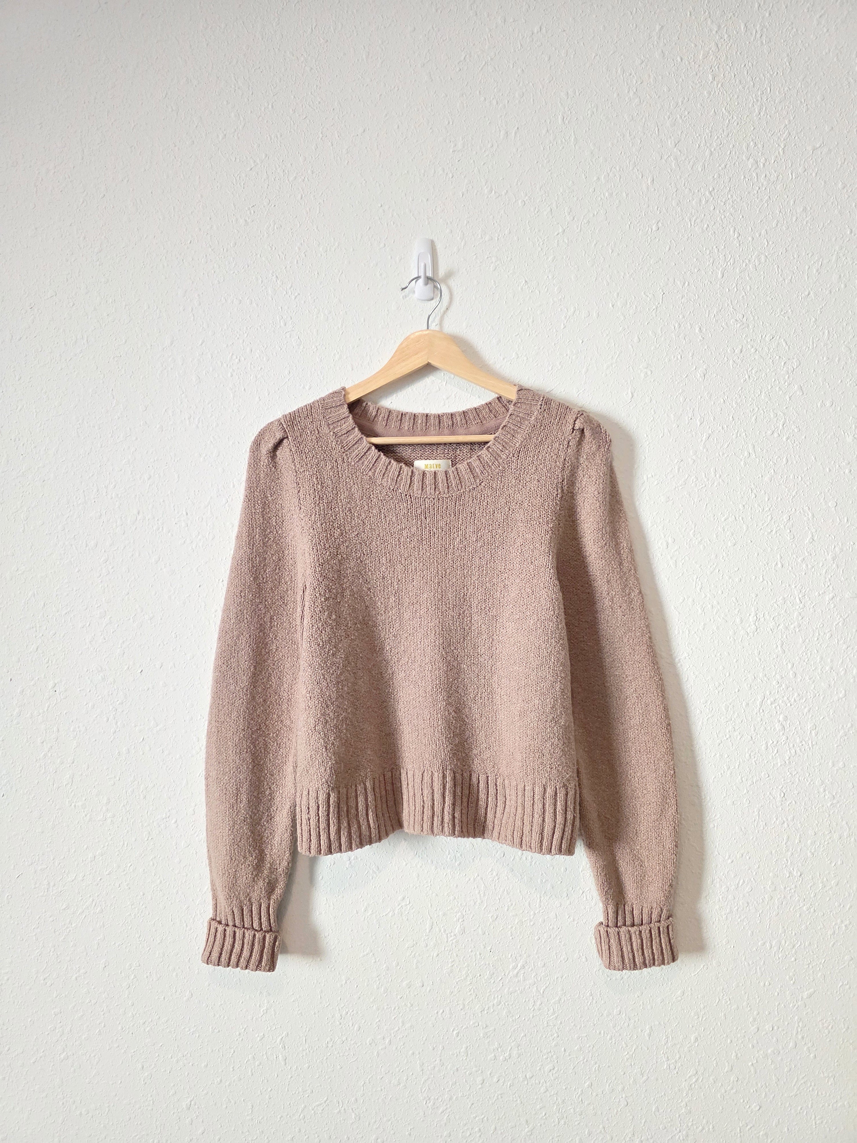 Anthropologie Taupe Knit Sweater (M)