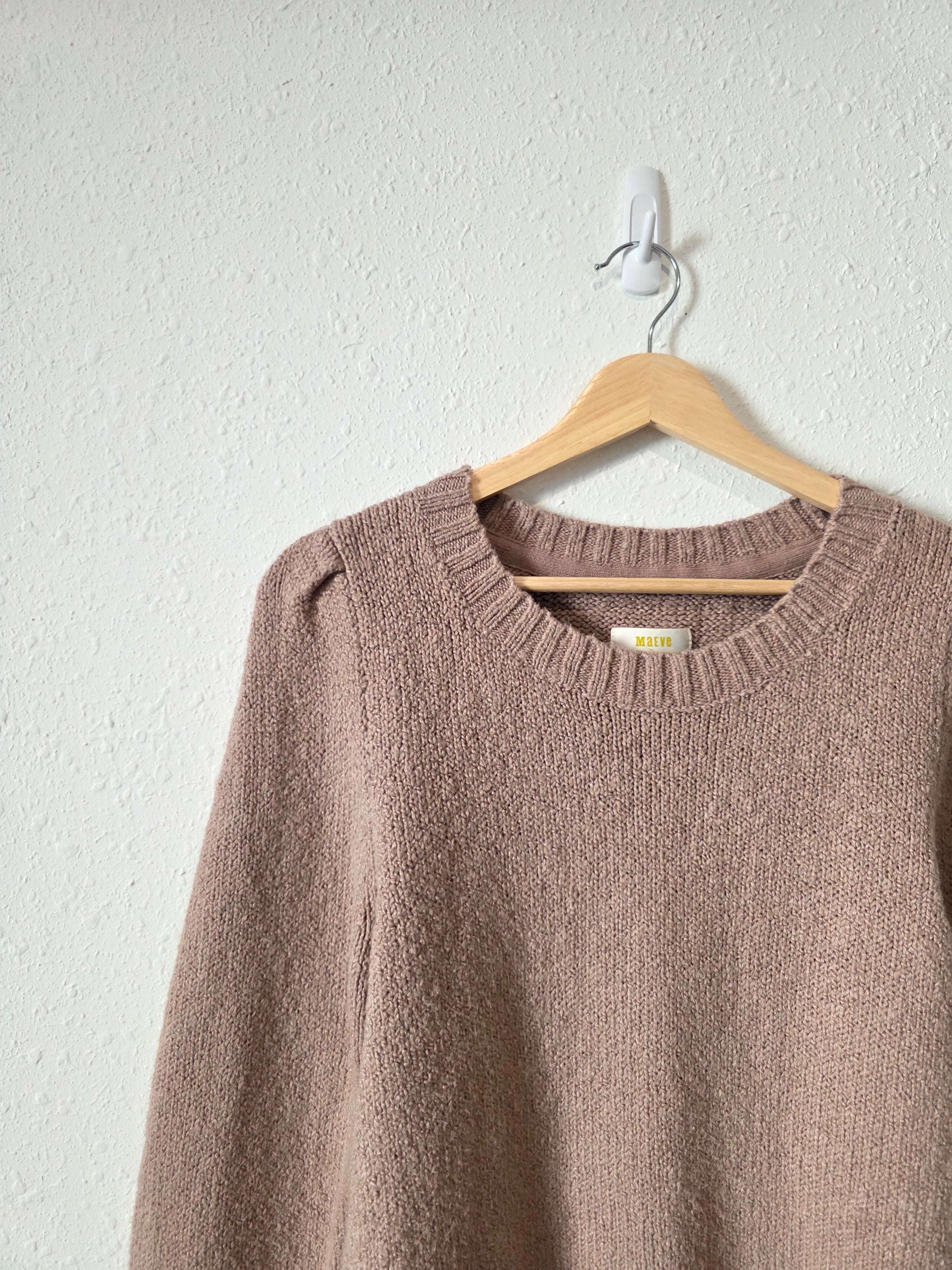 Anthropologie Taupe Knit Sweater (M)