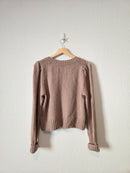 Anthropologie Taupe Knit Sweater (M)
