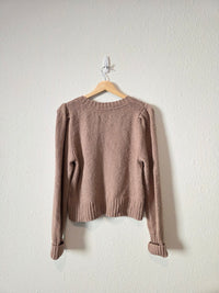 Anthropologie Taupe Knit Sweater (M)